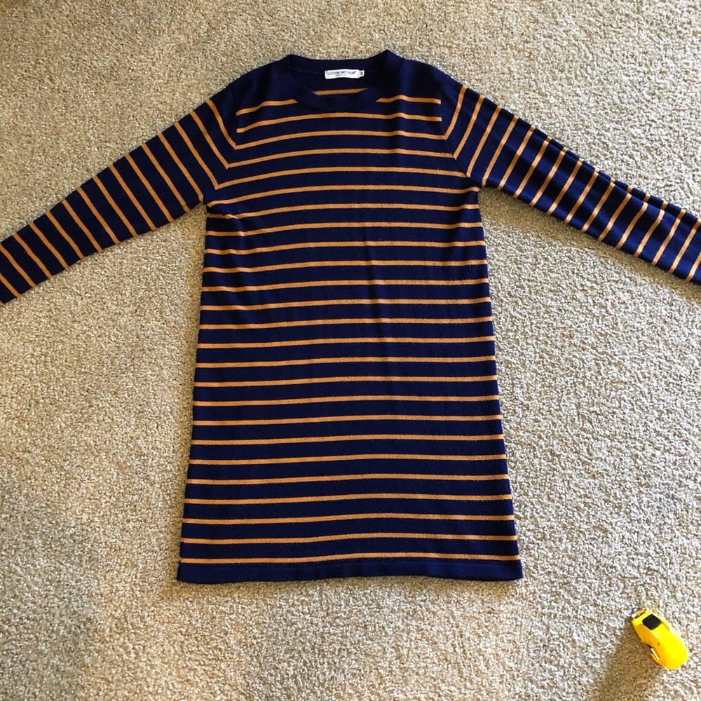 COTTON EMPORIUM striped sweater dress